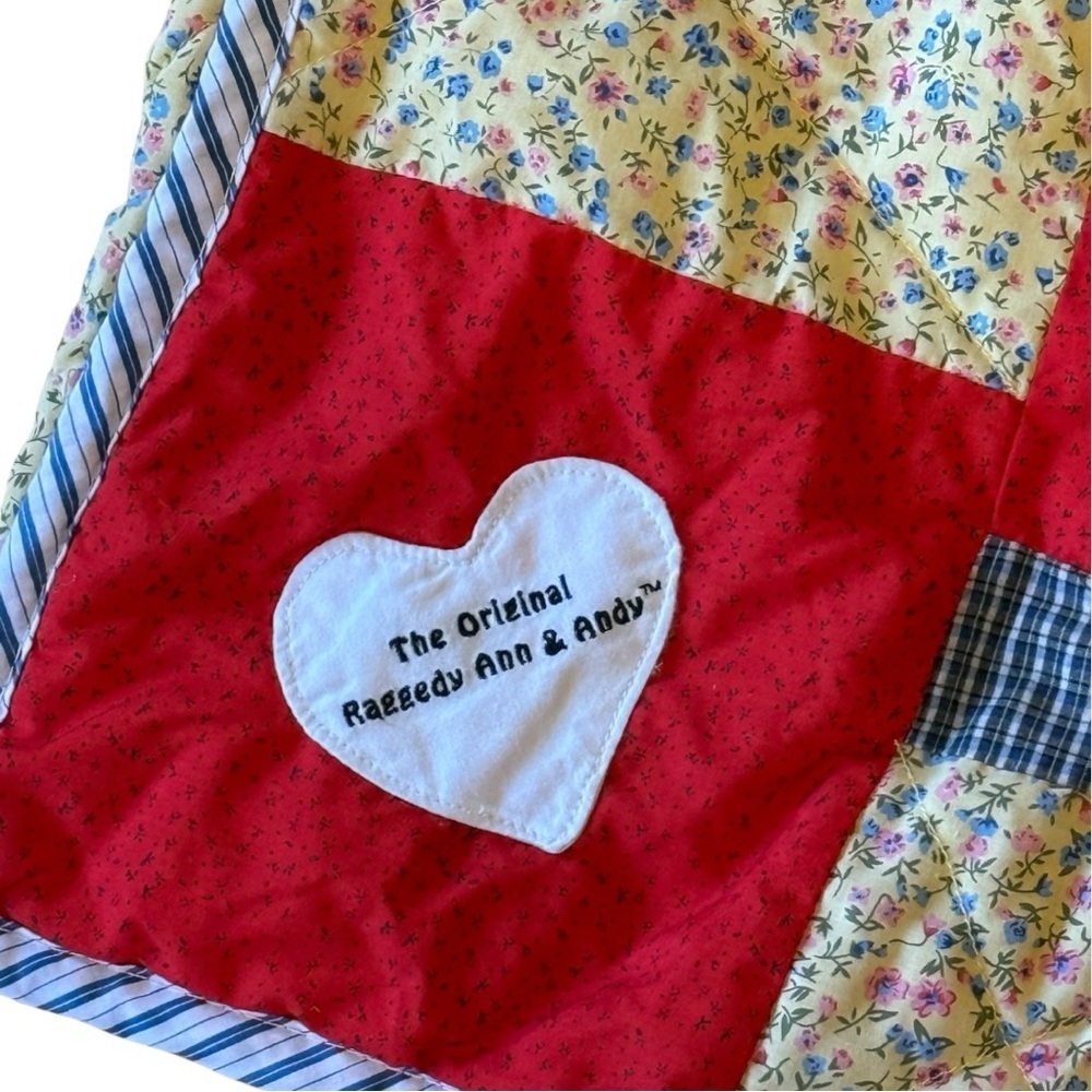 Vintage Raggedy Ann & Andy Quilt Blanket Applause Licensed 80s 90s Collectible - Picture 2 of 12